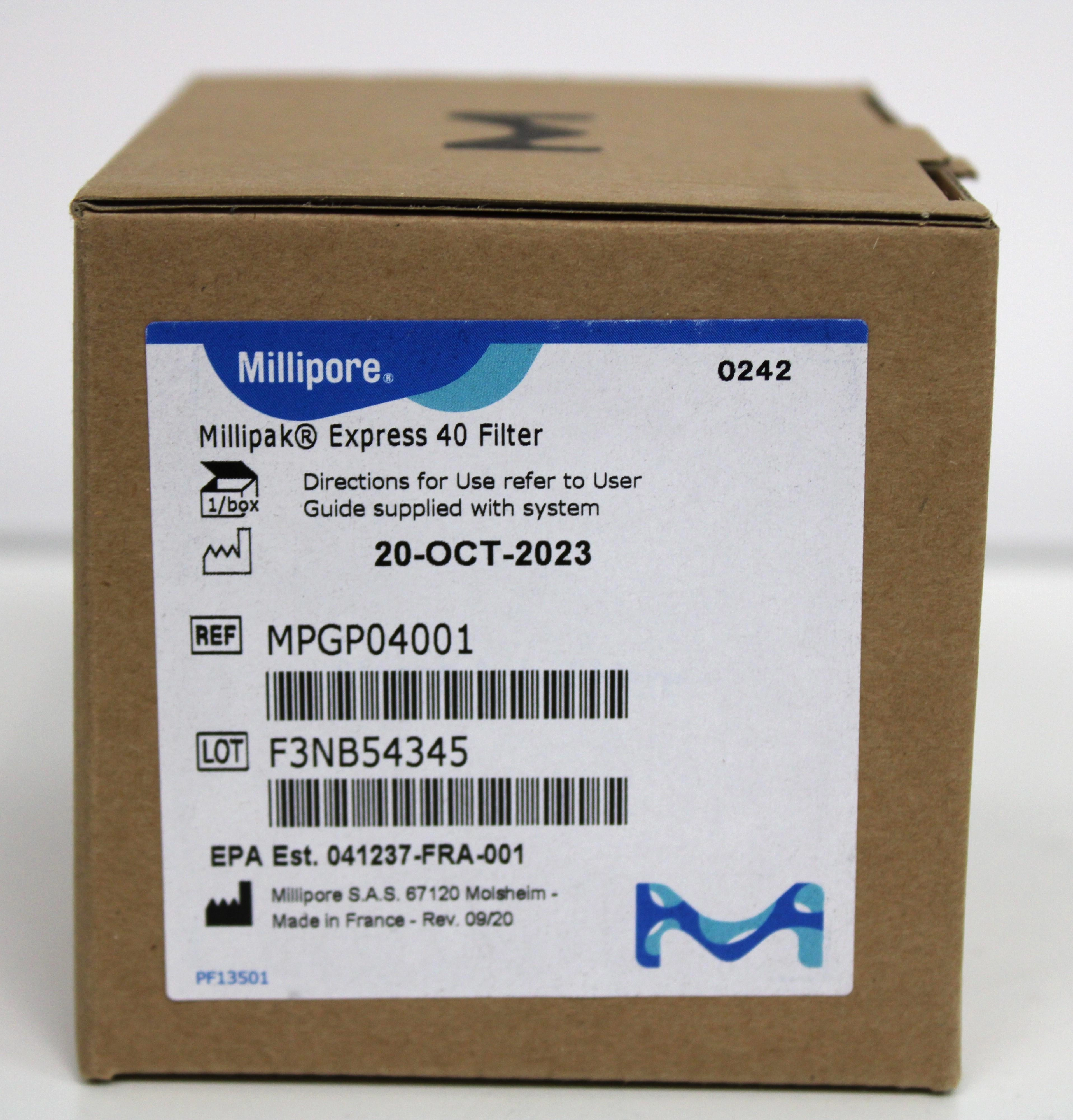 Millipore Millipak Express 40 Bioprocess Filter Single Use Mixer France - 7000881