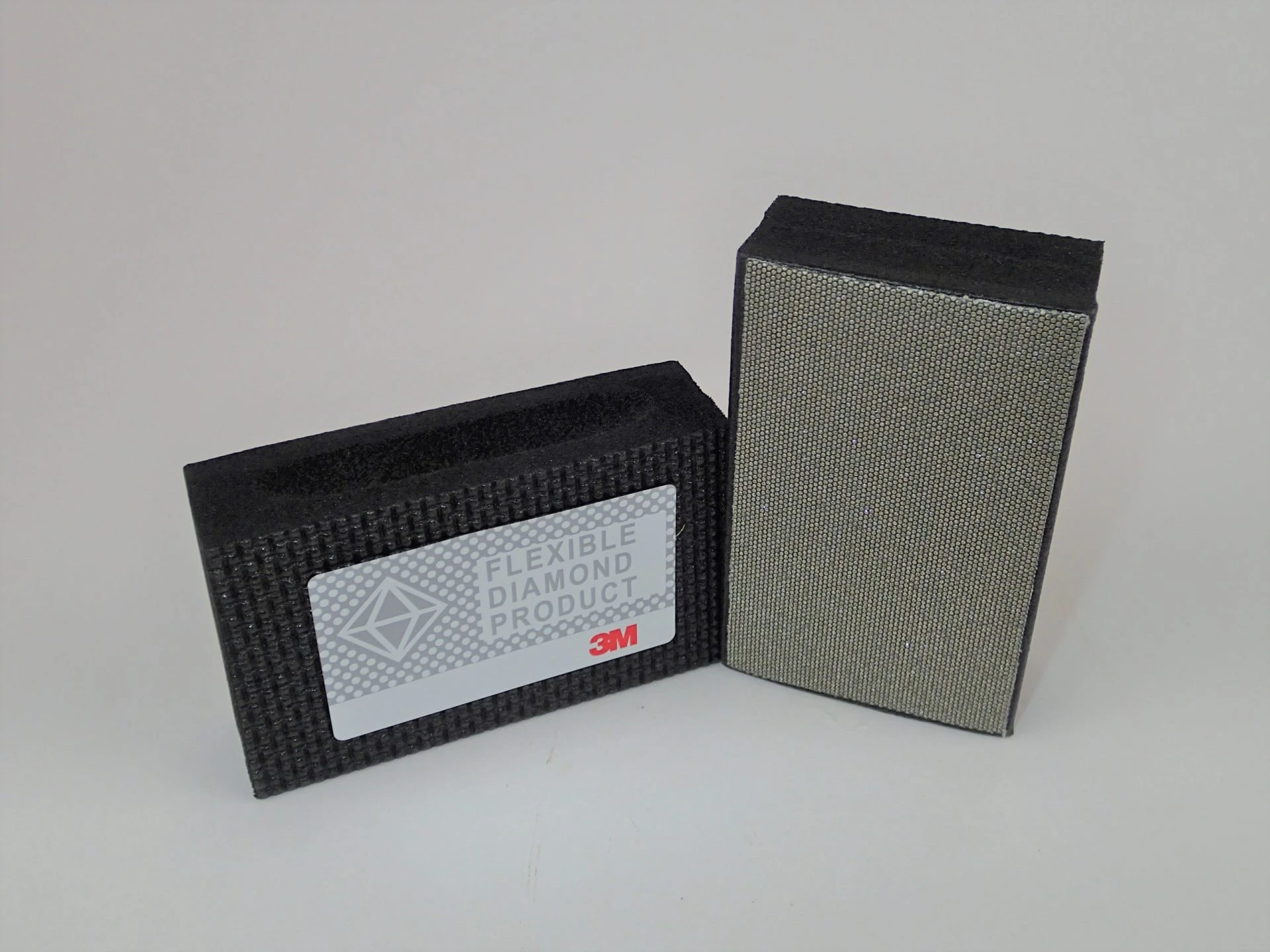 3M Flexible Diamond Hand Pad, 2 1/4” x 3 3/4” (57mm x 95mm), 1” (25mm) Thick, Metal Bond