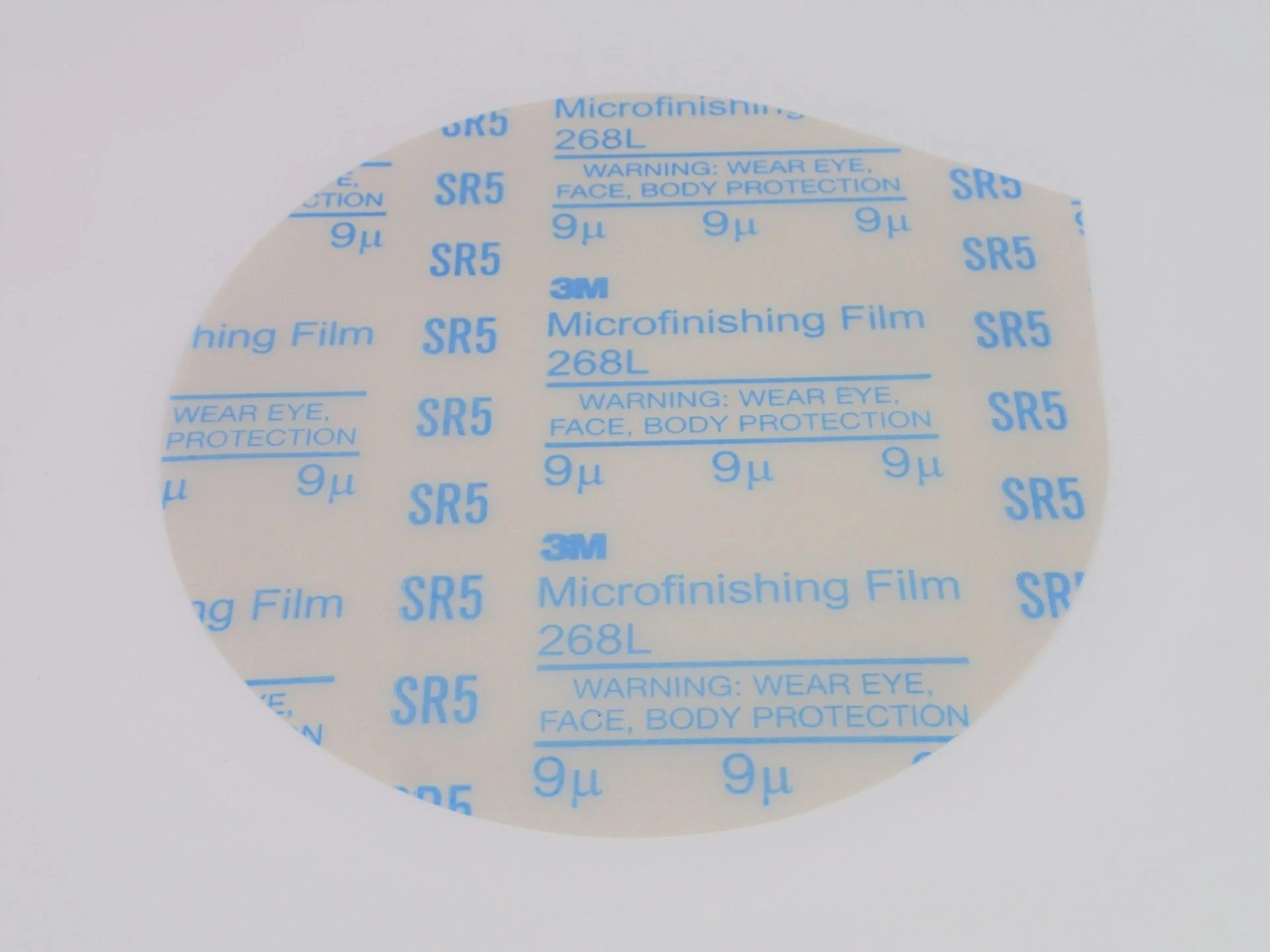 3M Microfinishing Film Disc, 12&rdquo; x NH (305mm x NH), PSA Back, AlOx, 50/pk