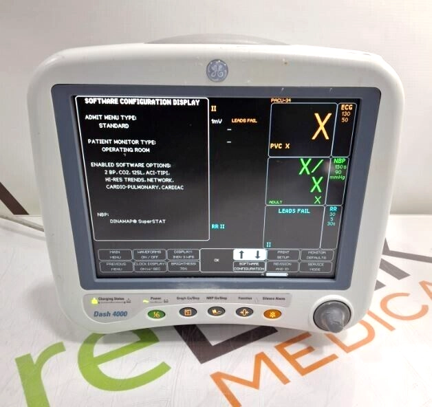 GE Healthcare Dash 4000 - Masimo SpO2 Patient Moni