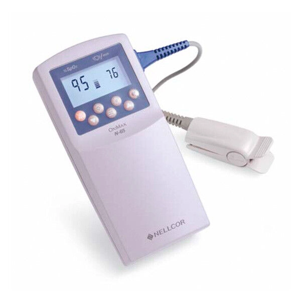 Nellcor Oximax N-65 Pulse Oximeter with Adult Clip