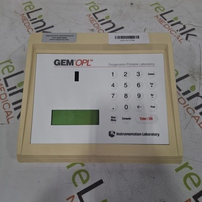 Instrumentation Laboratory Company GEM OPL Oxygena
