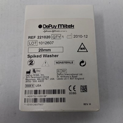 DePuy Mitek 221020 20mm Spiked Washer
