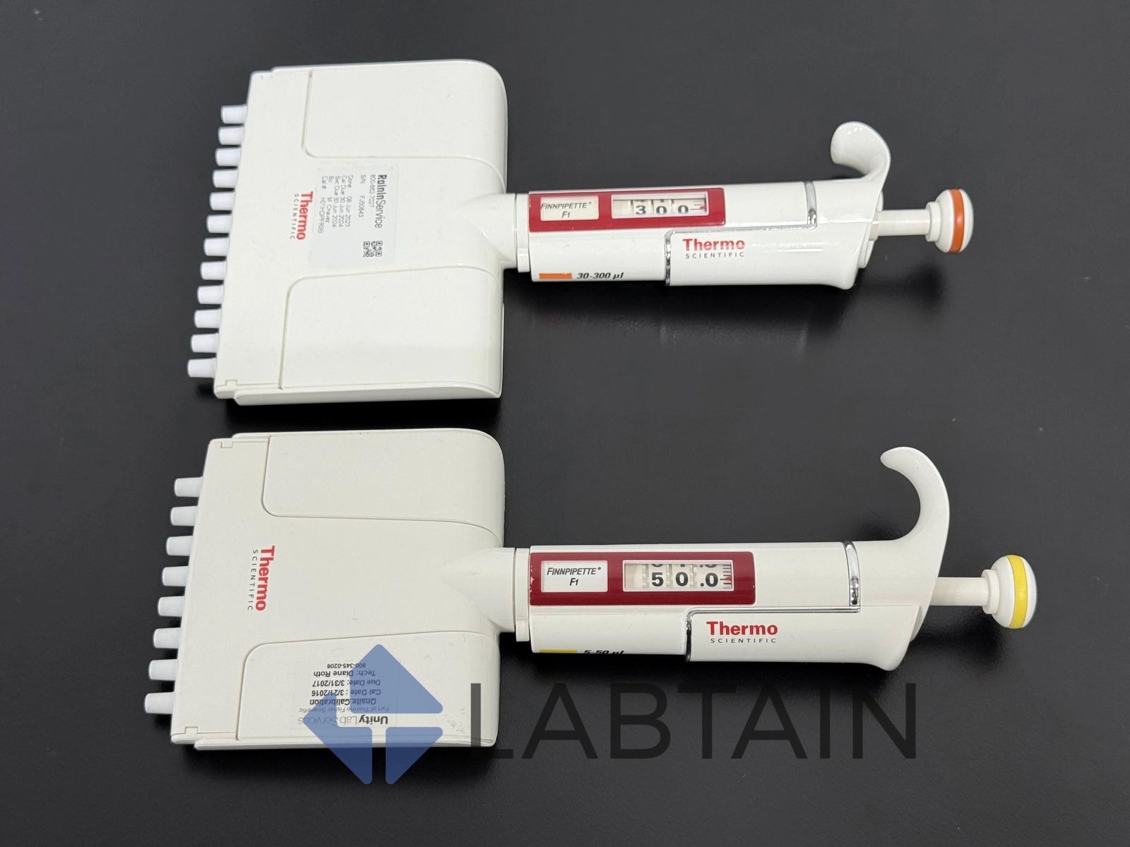 Lot of 2 Thermo Scientific Finnpipette F1 Manual P