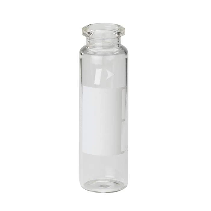 20 mL Clear Glass Vial with Write on Patch and Fill Lines (1000/pack)