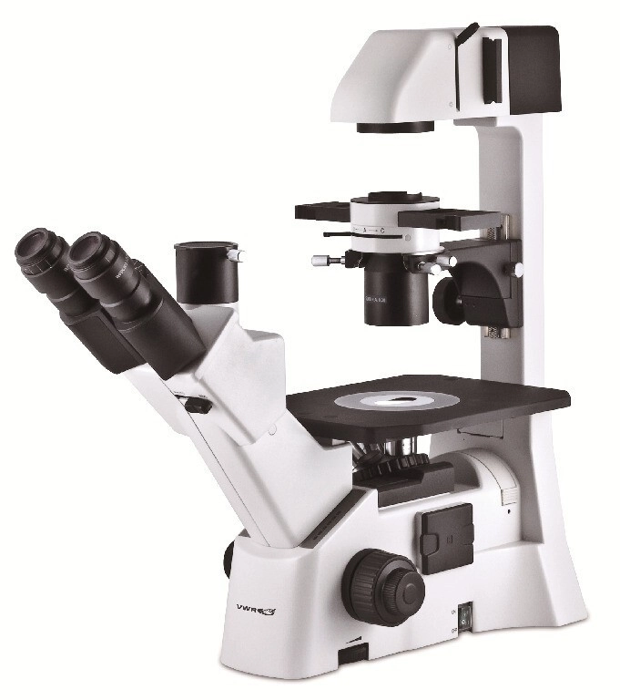 VWR Trinocular Inverted Microscope with adjustable