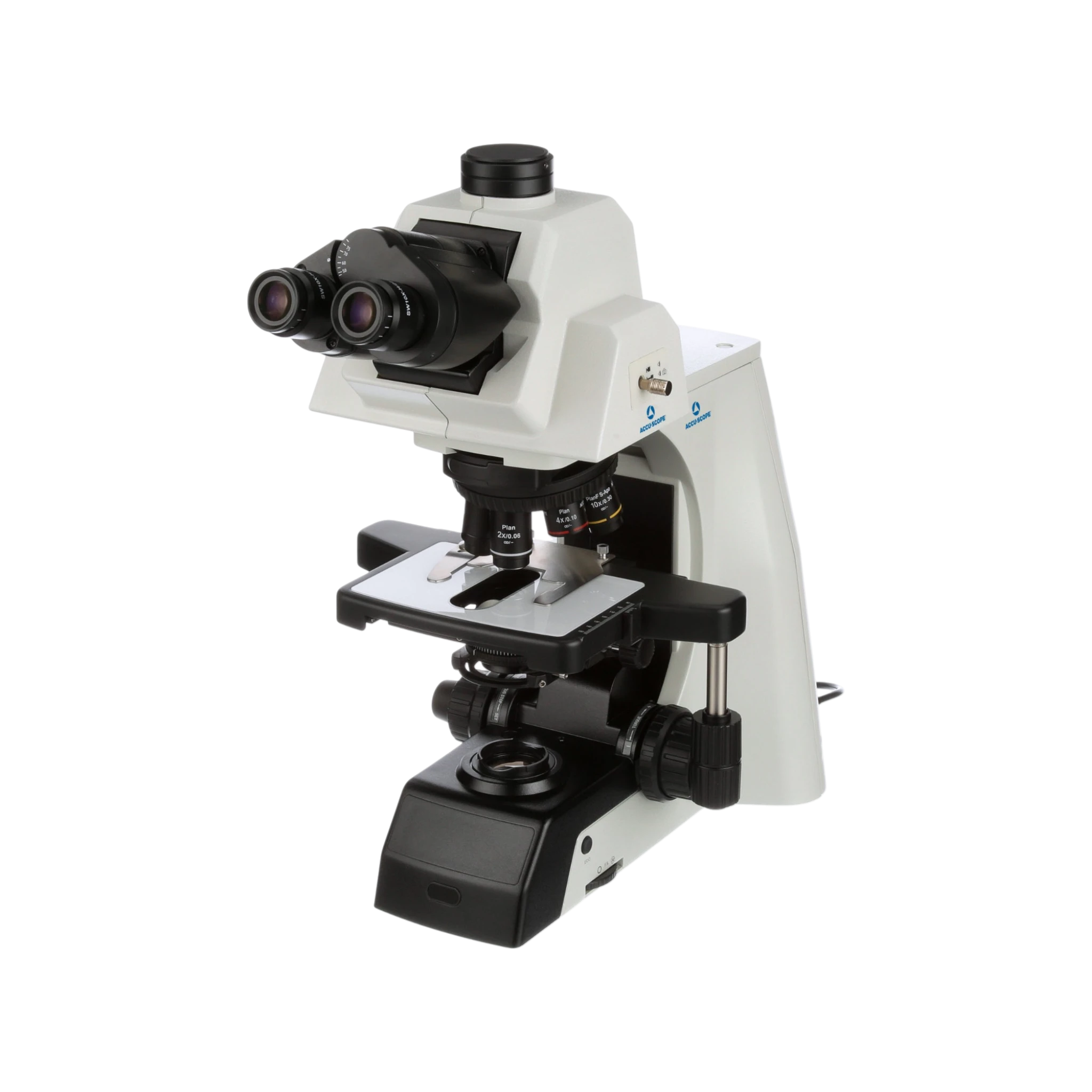 Accu-Scope EXC-500-T Trinocular with NIS Infinity Plan Objectives Microscope.