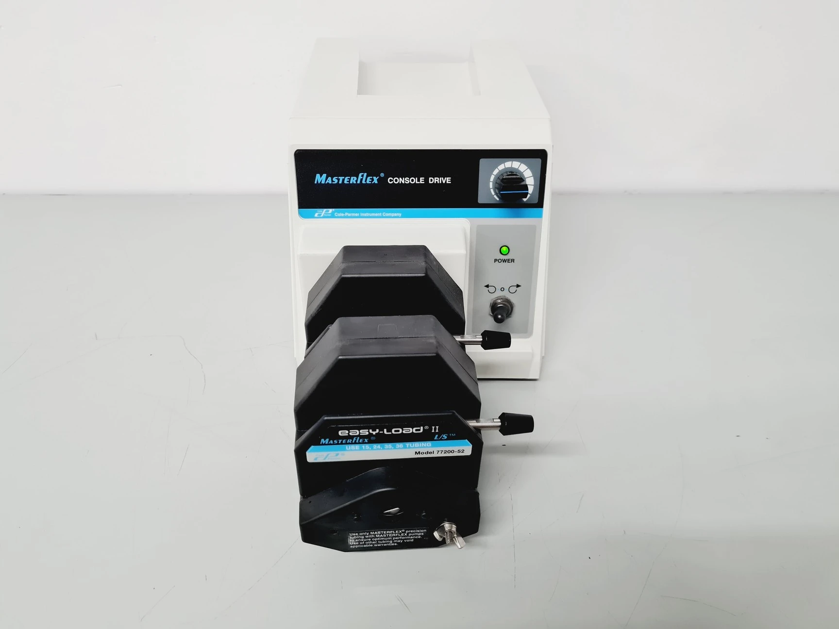 Cole Parmer MasterFlex Console Drive 7520-67 &amp; 2 x Easy Load II Lab