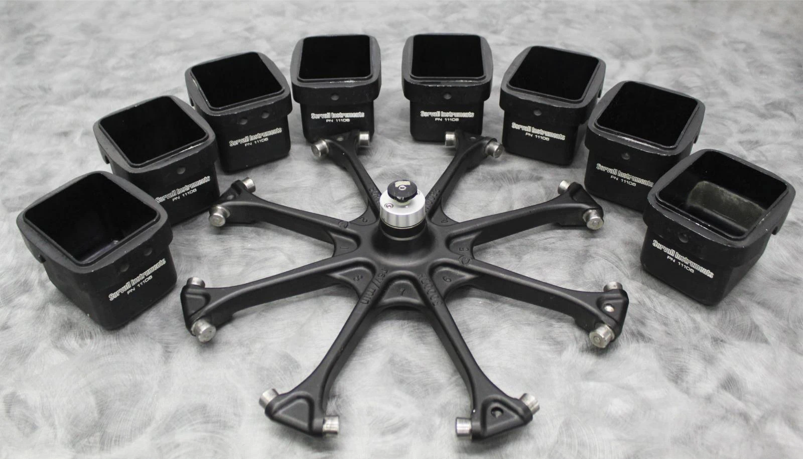 Sorvall H2000B Swing Bucket Centrifuge Rotor 2800 RPM 8-Position with Buckets