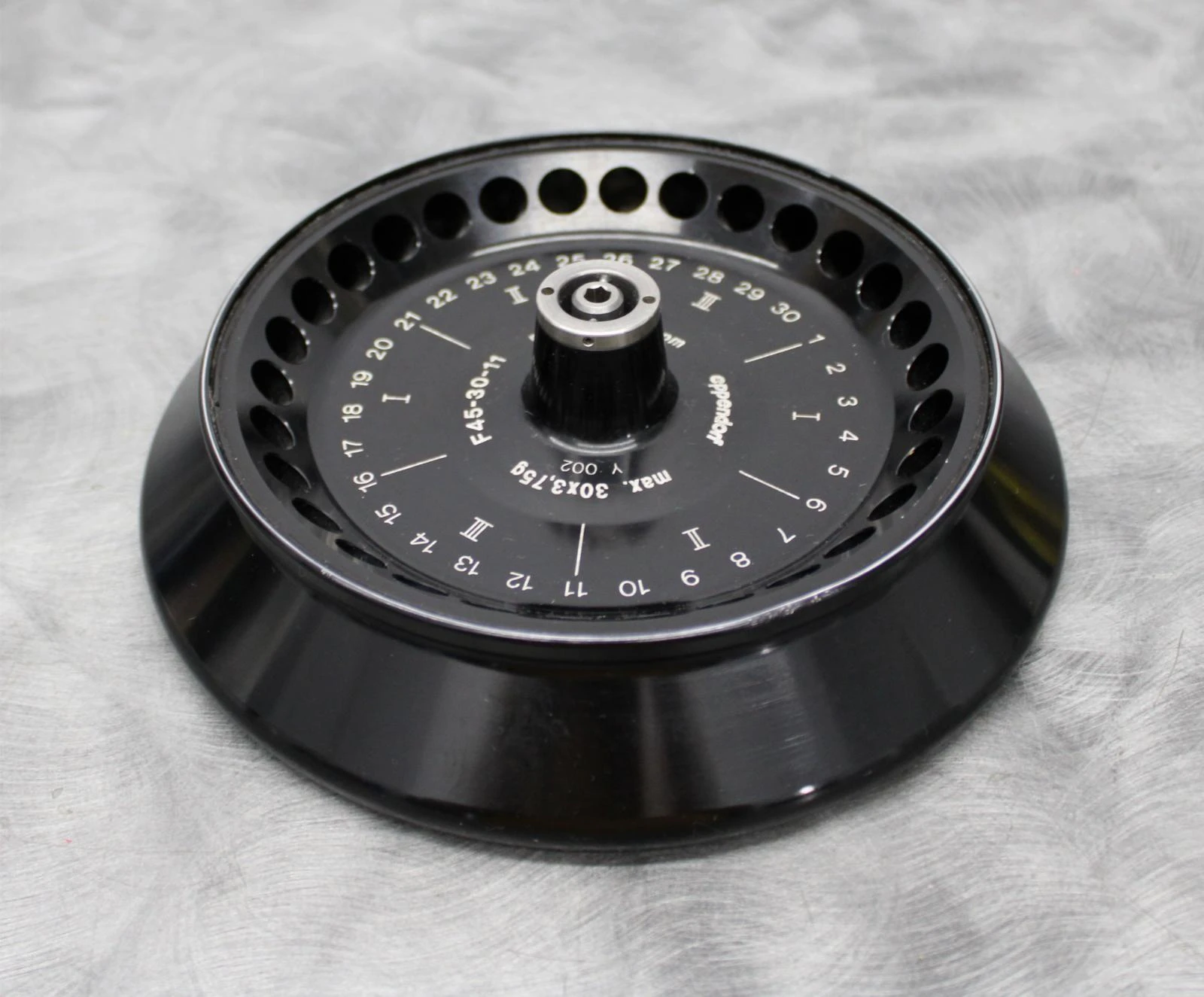 Eppendorf FA-45-30-11 Fixed Angle Centrifuge Rotor 30x1.5/2mL 14K RPM 5427753001