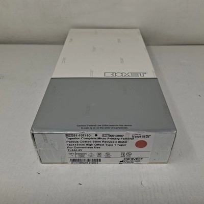 Biomet, Inc. 51-107160 Taperloc Complete Micro Pri
