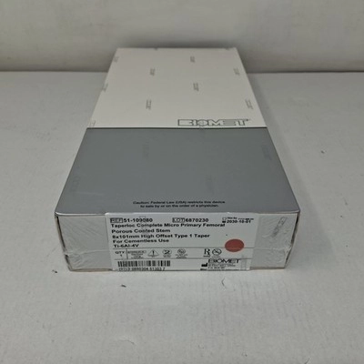 Biomet, Inc. 51-109080 Taperloc Complete Micro Pri