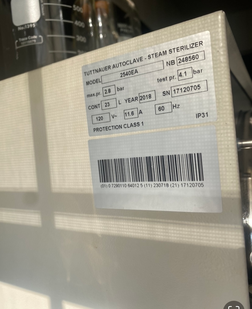 Tauttnauer Autoclave- Steam Sterilizer