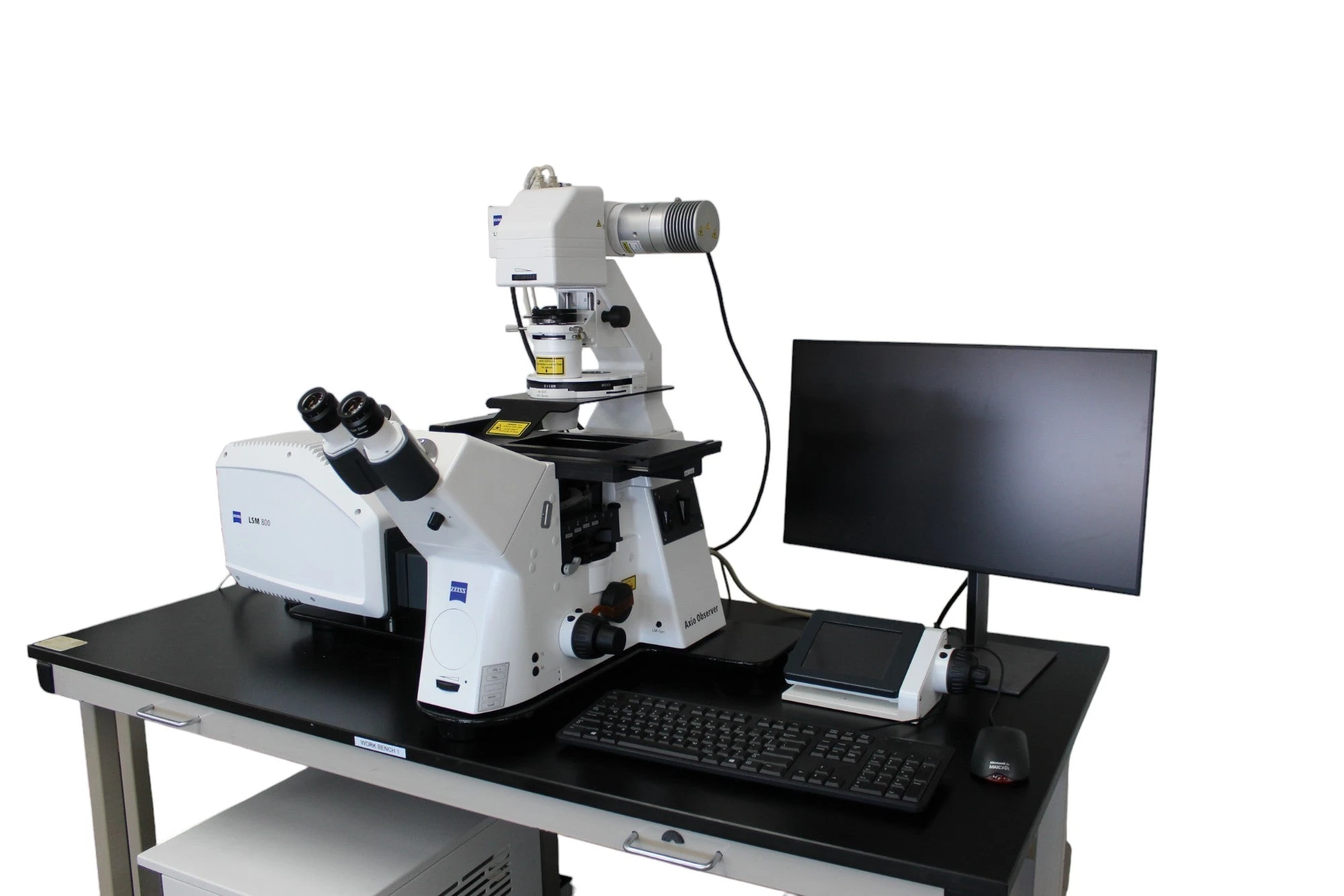 Zeiss LSM 800 Confocal w/ Axio Observer 7 Inverted Phase Contrast Motorized Fluorescence w/ Definite Focus Confocal