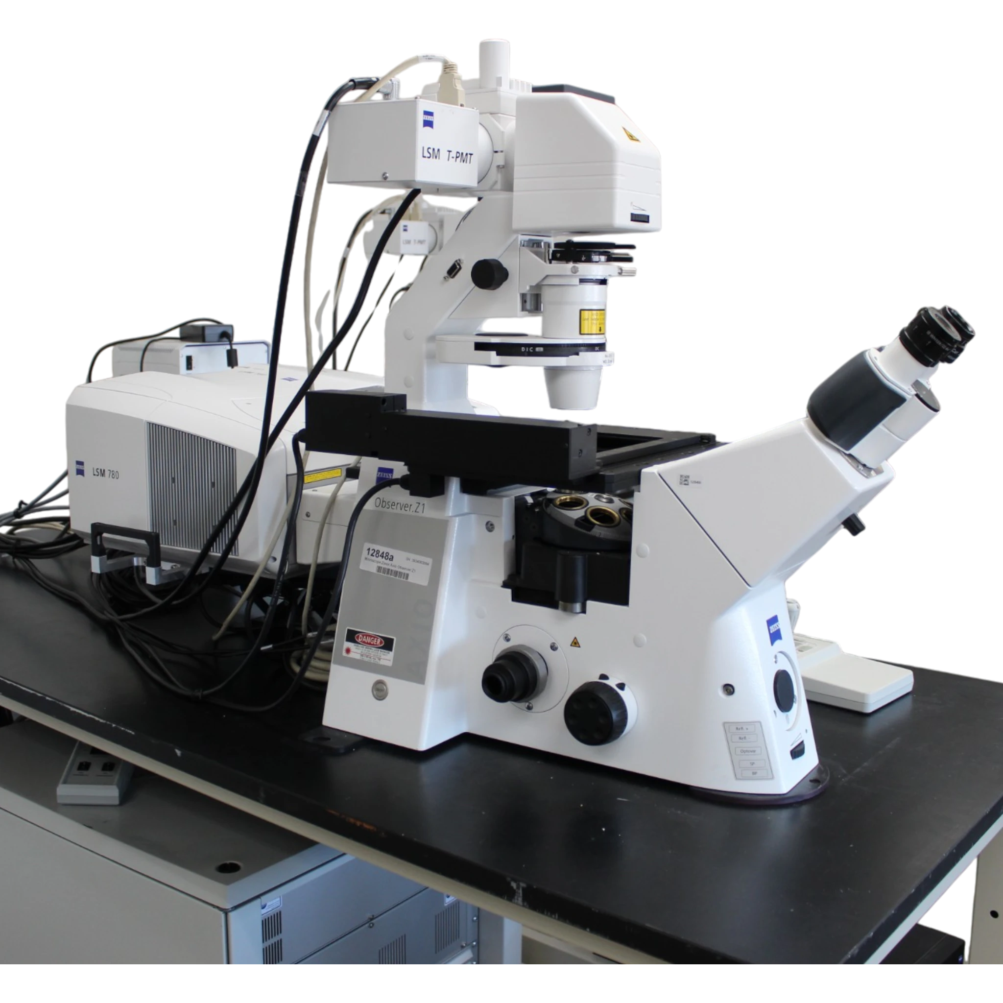 Zeiss LSM 780 Laser Scanning Confocal System w/ Zeiss Observer Z1 Inverted Phase Contrast Fluorescence Confocal