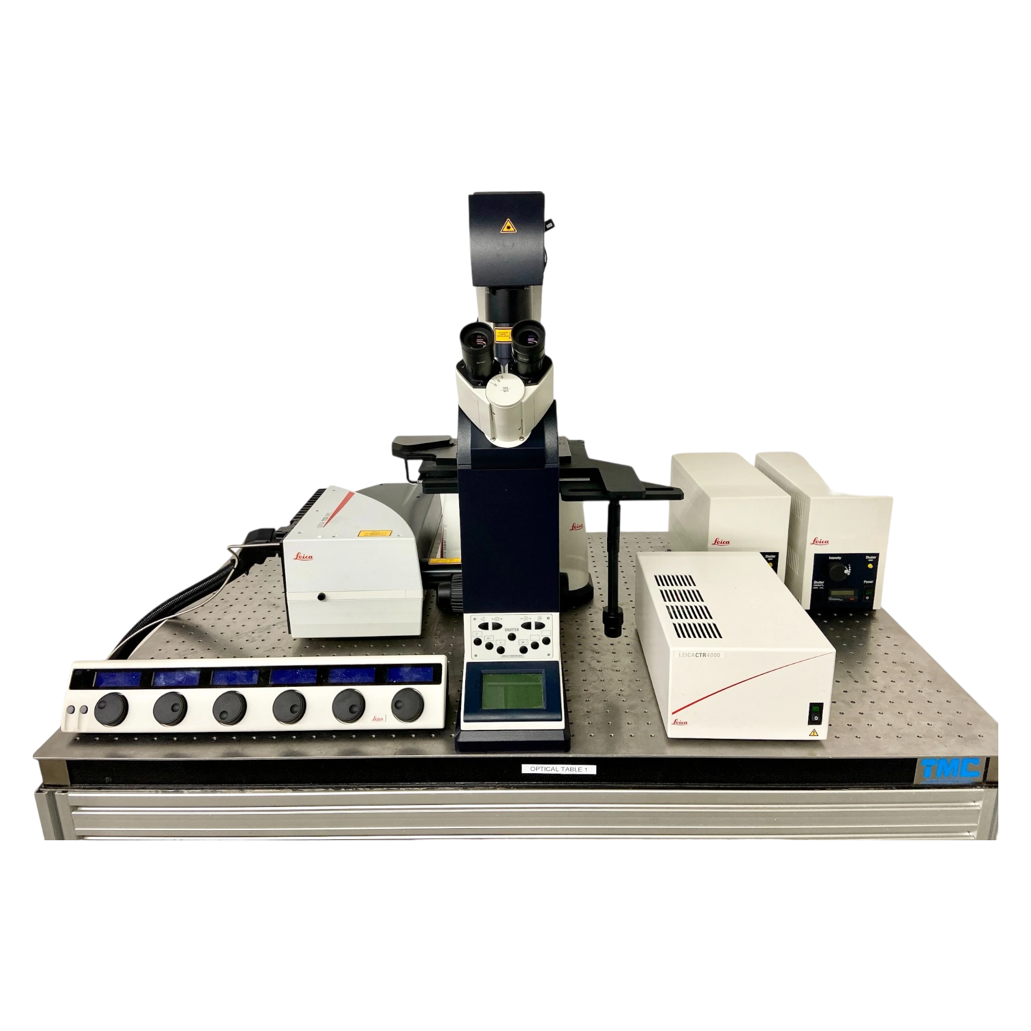 Leica TCS SPE Scanhead w/ DMI4000B Inverted Phase Contrast Fluorescence Microscope Confocal