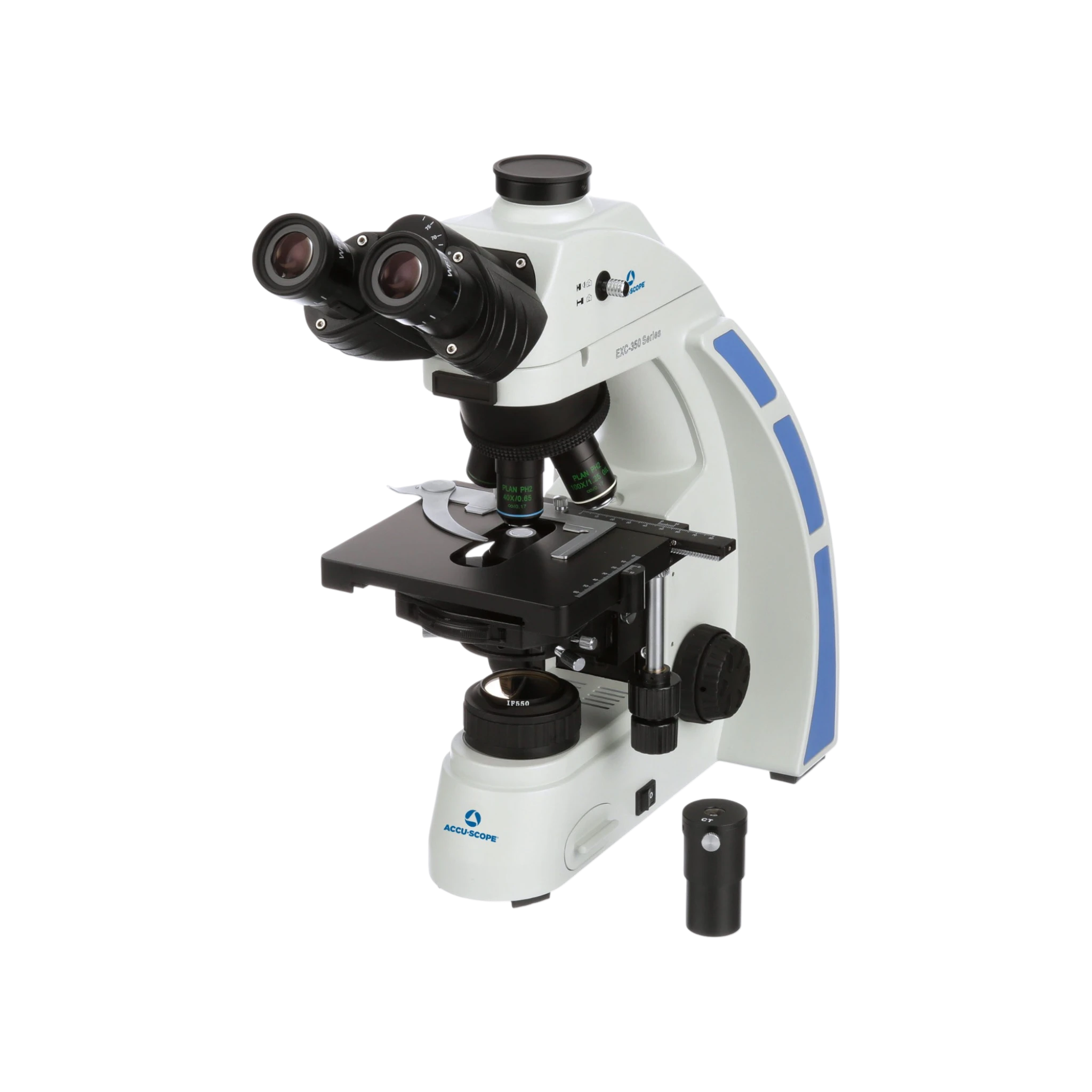 Accu-Scope EXC-350-PH Trinocular with Turret Phase Contrast System Microscope