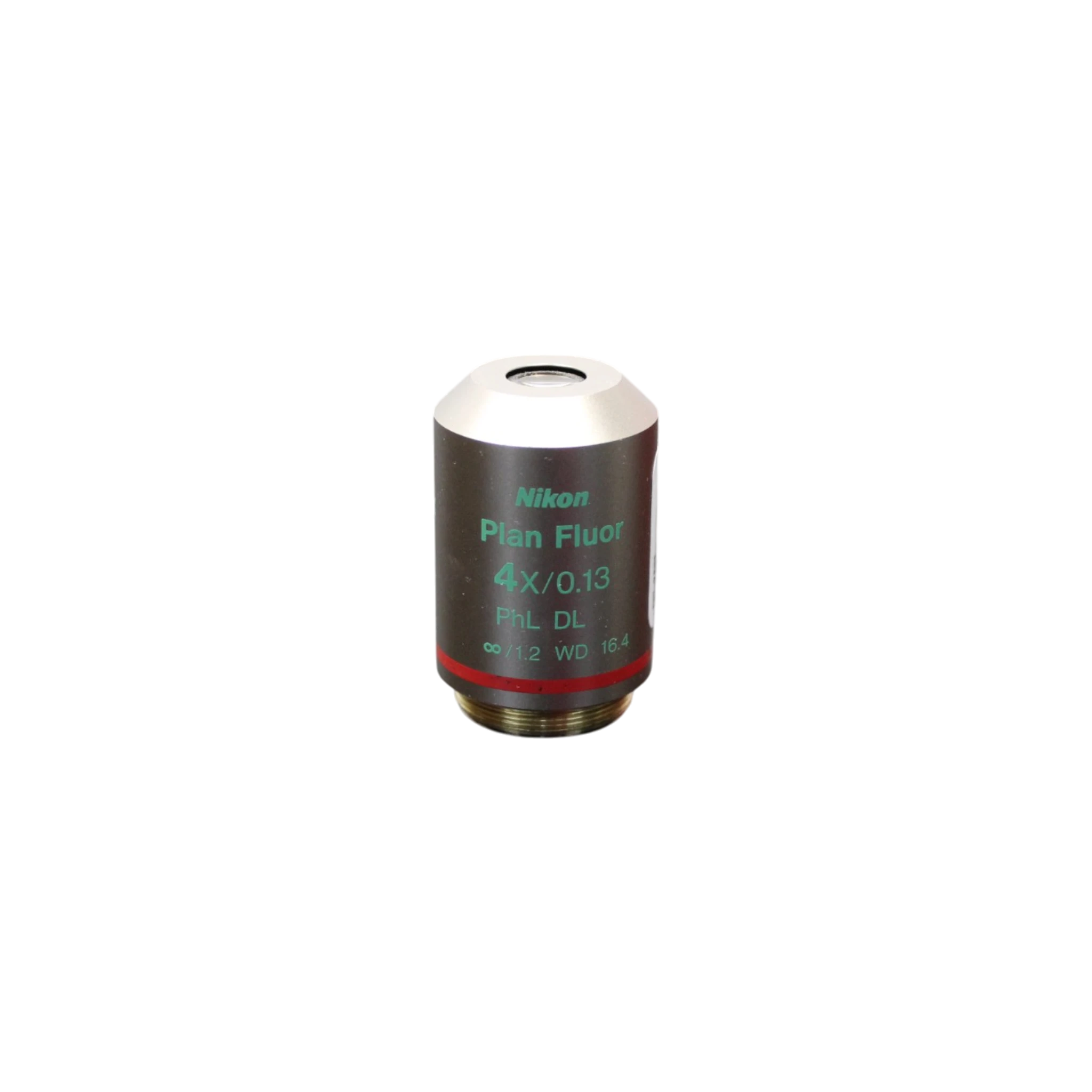 Nikon Plan Fluor DL 4x/0.13 PhL M25 Thread Size Microscope Objective ...