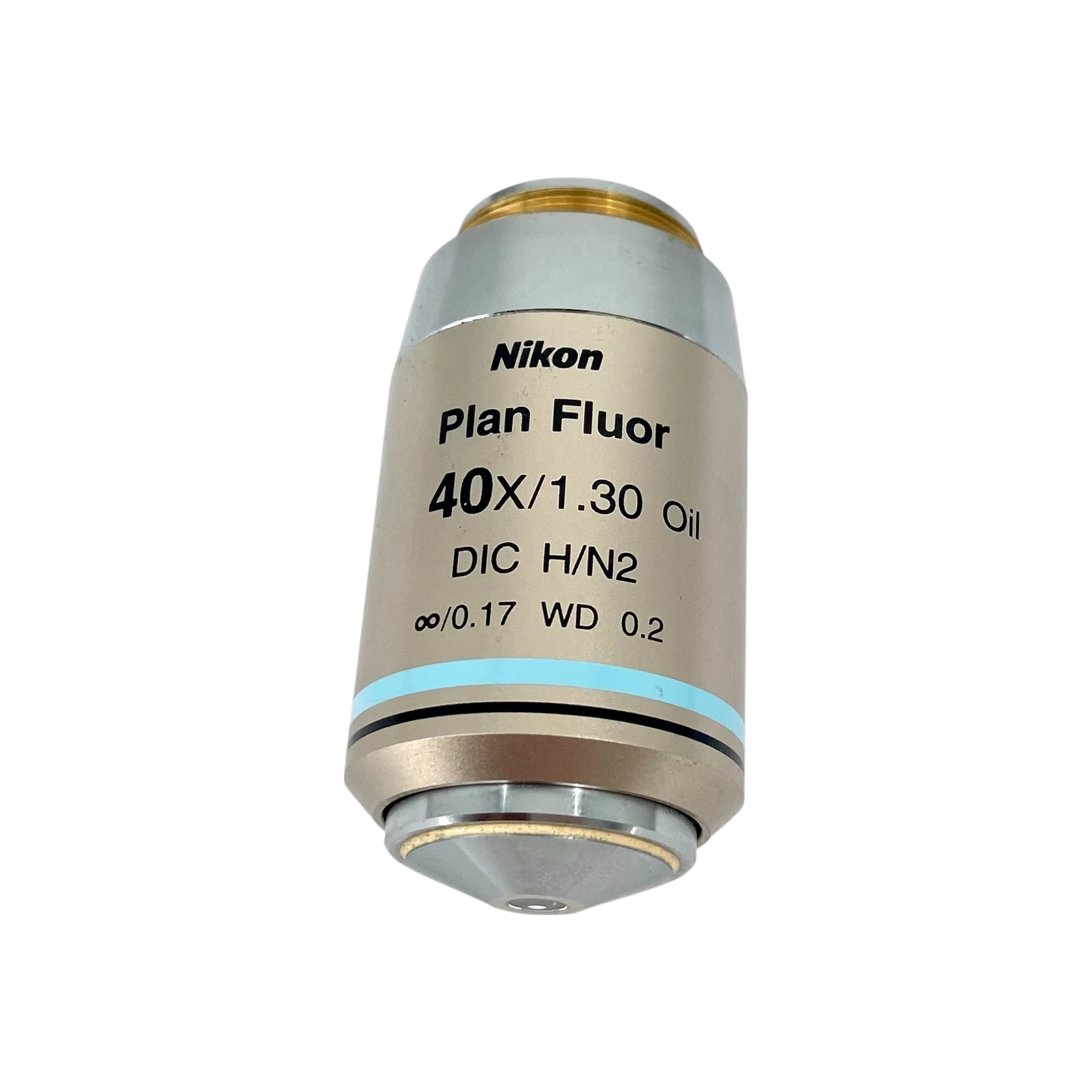 Nikon  Plan Fluor 40x/1.30 Oil DIC H/N2 M25 Thread Size Microscope Objective