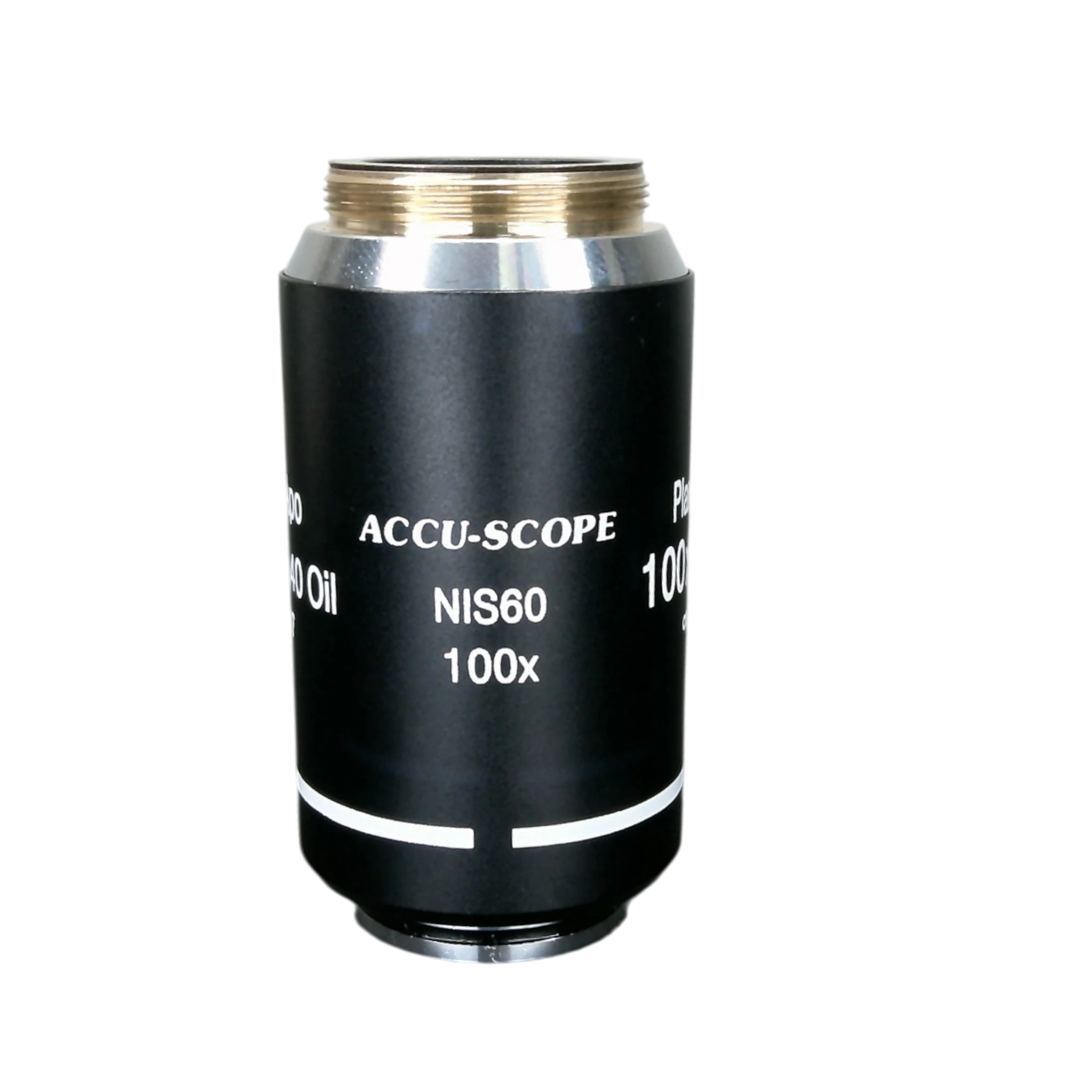 Accu-Scope Plan-S-Apo 100x/1.40 Oil RMS Thread Size Microscope Objective