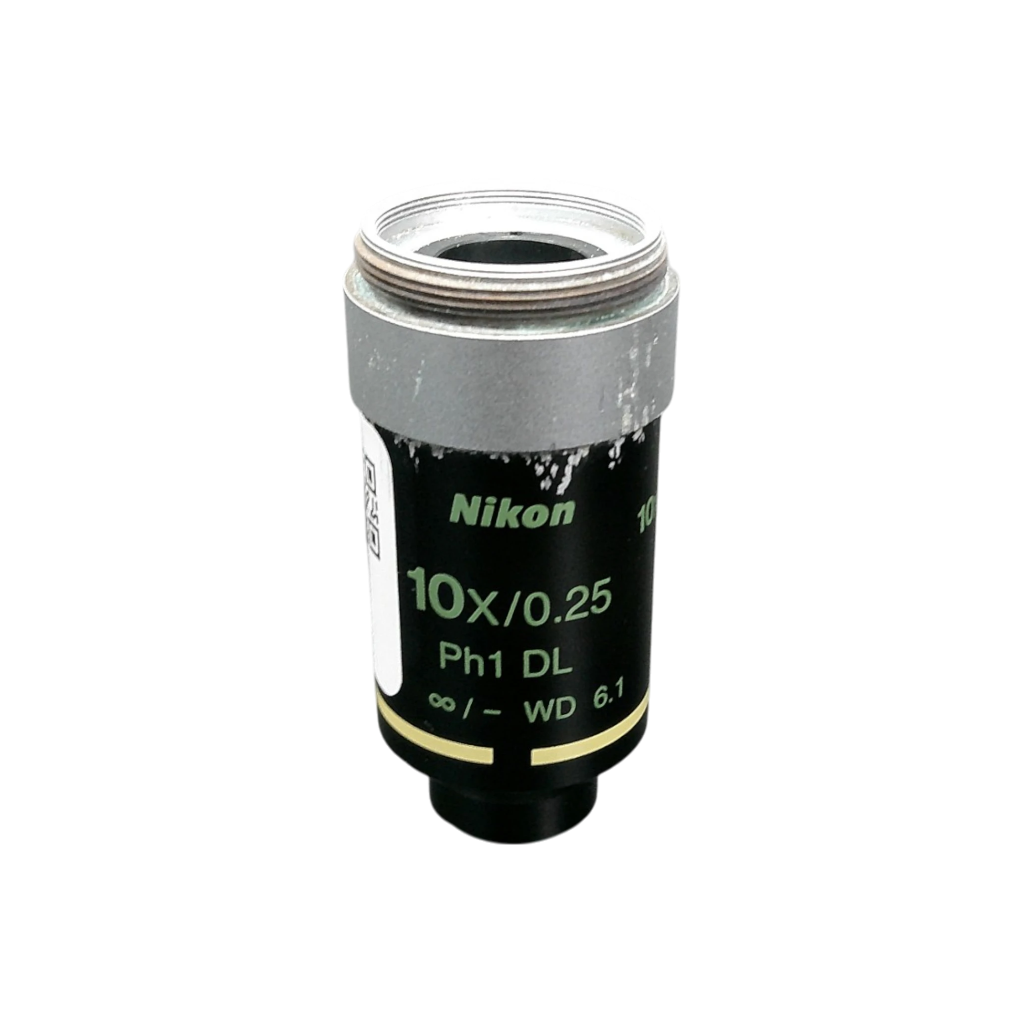 Nikon  Achromat ADL 10x/0.25 Ph1 M25 Thread Size Microscope Objective.