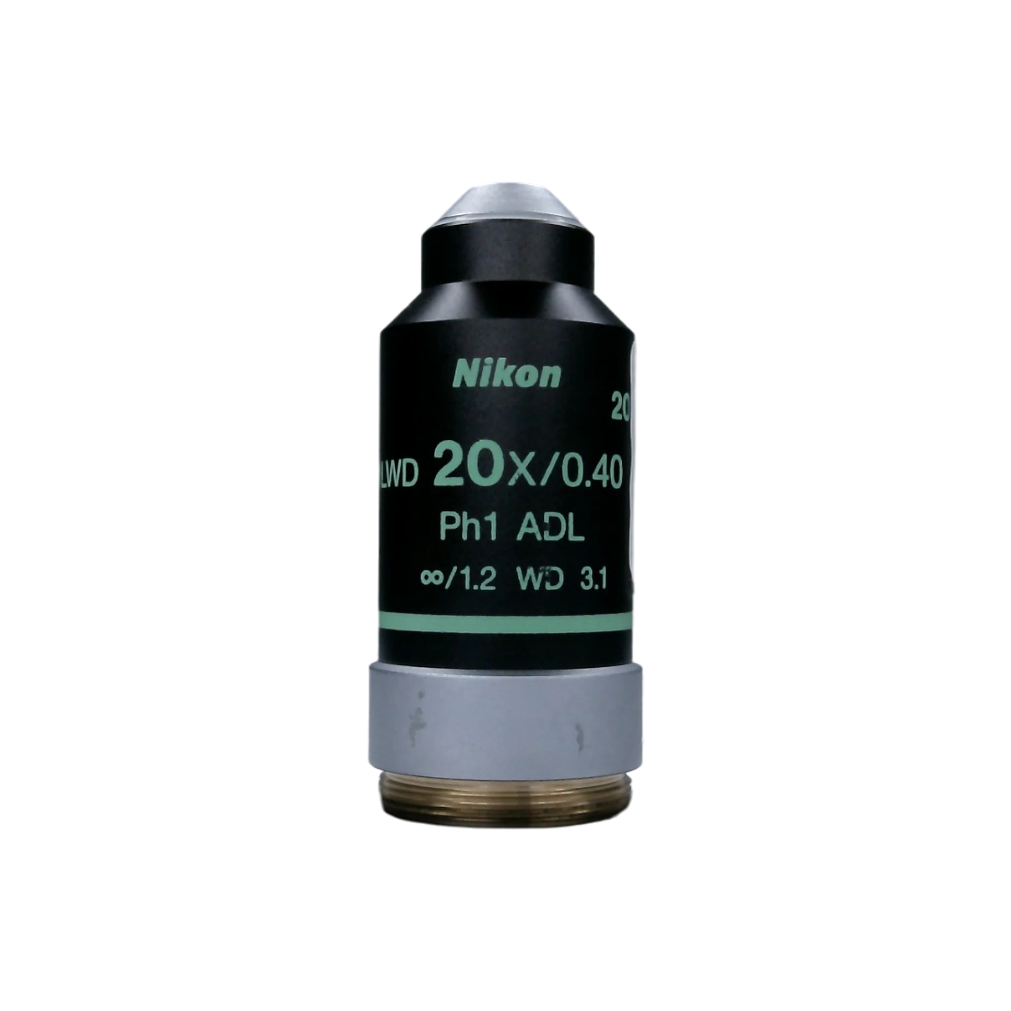 Nikon  Achromat LWD Ph1 ADL 20x/0.4 M25 Thread Size Microscope Objective