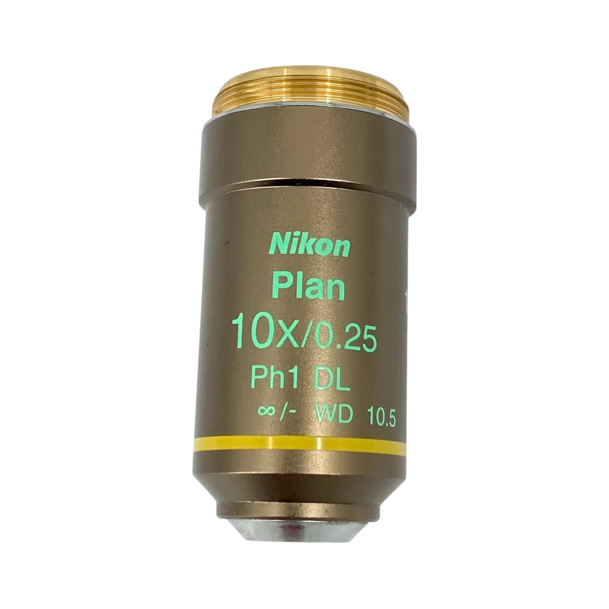Nikon Plan Ph1 DL 10x/0.25 M25 Thread Size Microscope Objective | LabX.com