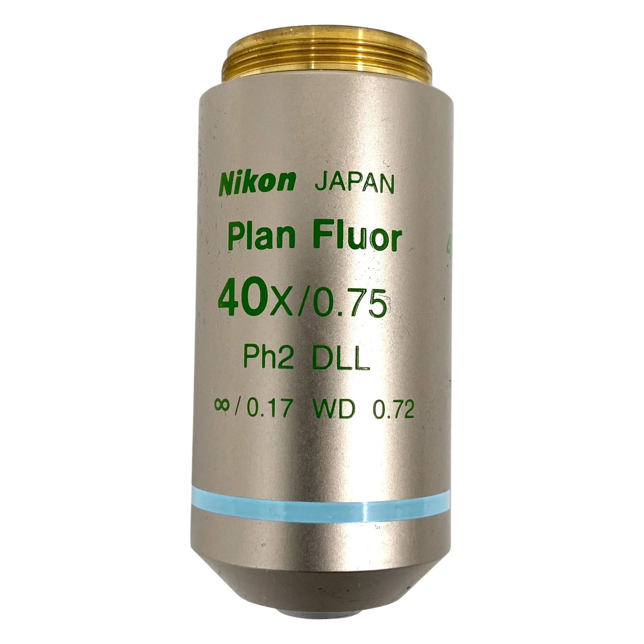 Nikon  Plan Fluor 40x/0.75 Ph2 DLL M25 Thread Size Microscope Objective