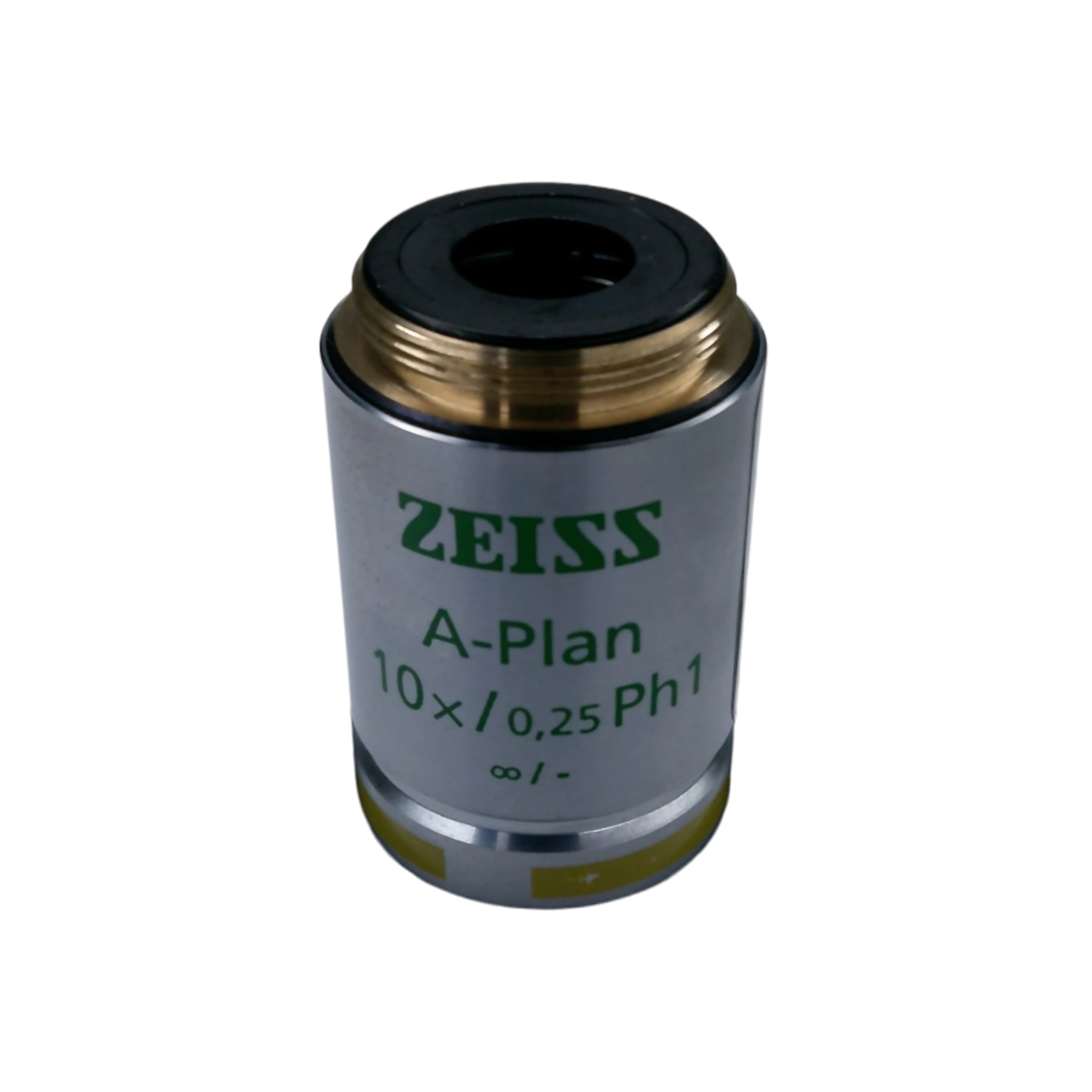 Zeiss A-Plan 10x/0.25 Ph1 RMS Thread Size Microscope Objective.