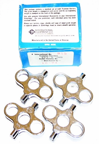 IEC TRUNNION RINGS, MODEL 355, BOX OF EIGHT, THREE
