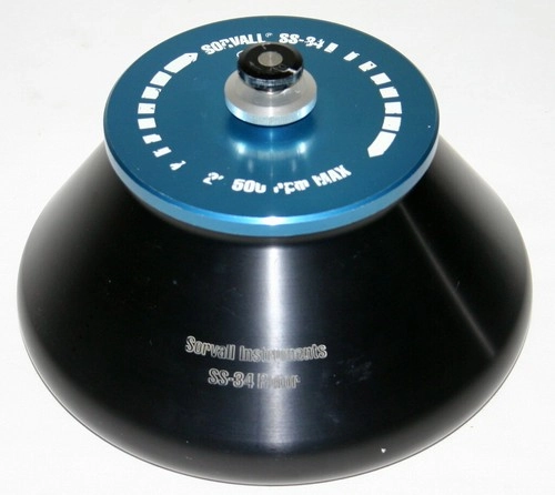 SORVALL FIXED ANGLE ROTOR, MODEL SS-34, 8 X 50 ML,