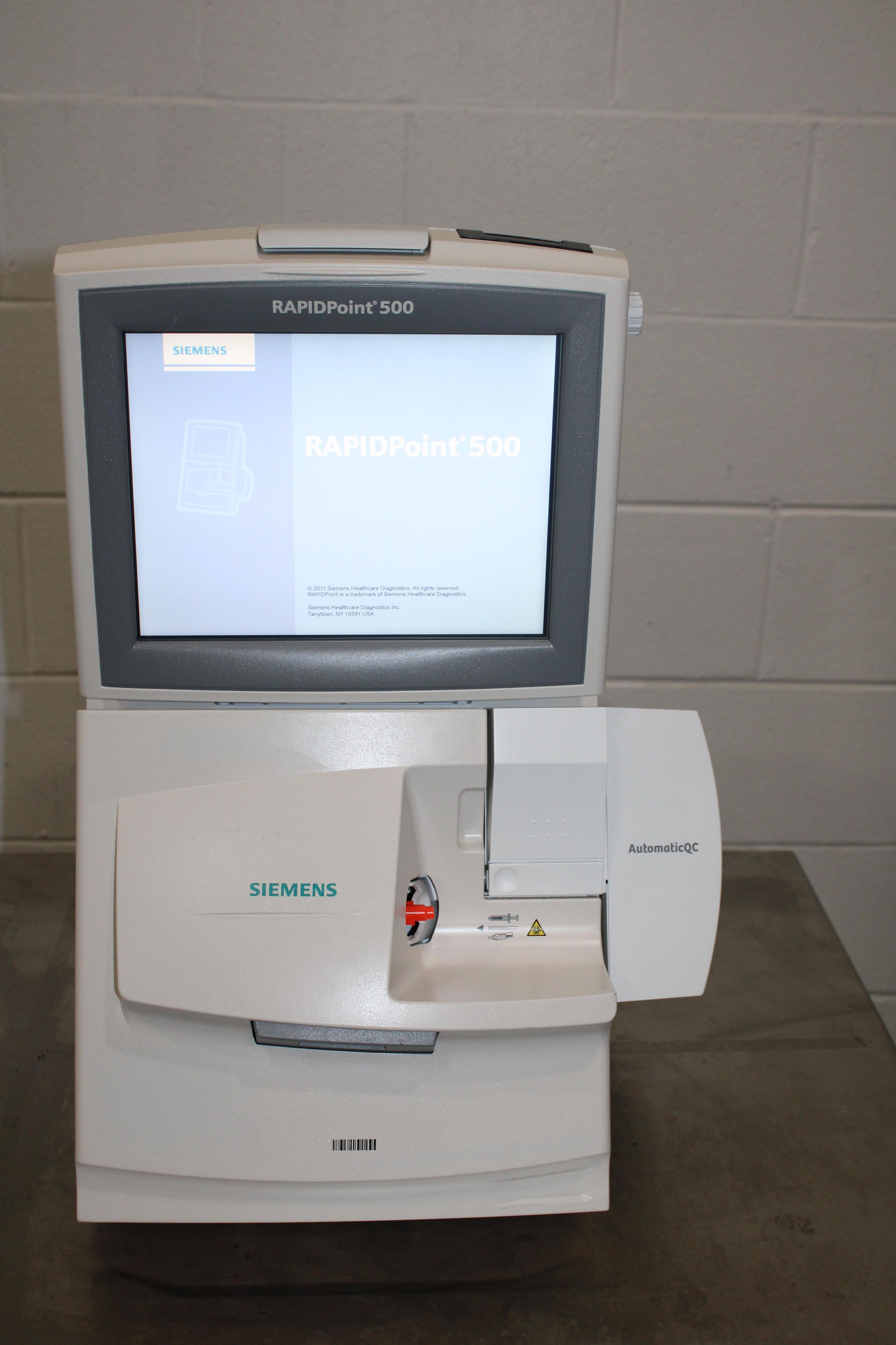 Siemens RAPIDPoint 500 Blood Gas Analyzer with Co-Oximetry ...