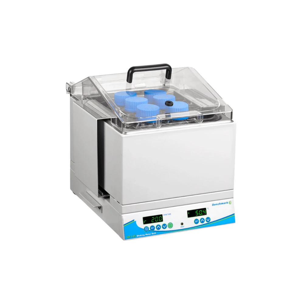 Benchmark Scientific SB-12L Shaking Water Bath with Universal Spring Platform for Tubes, Bottles, and Flasks