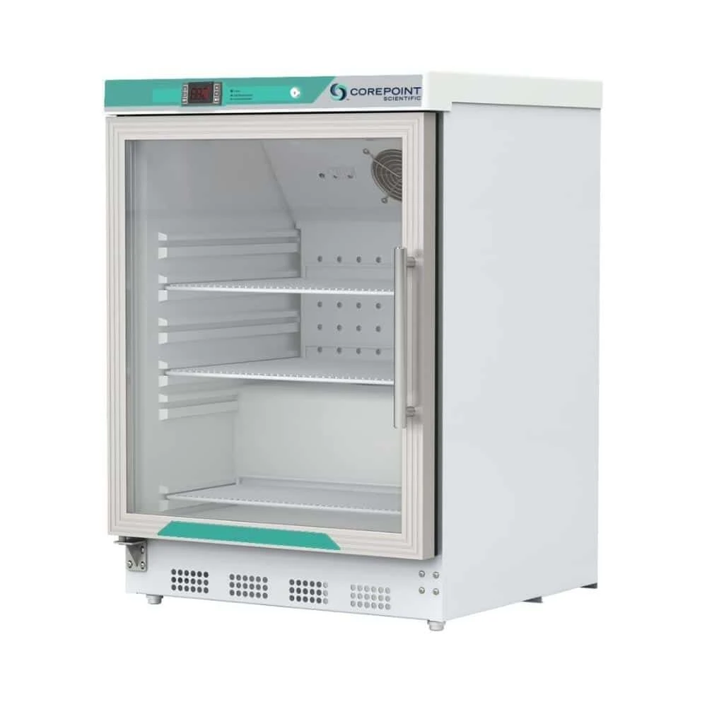 4.6 cu. ft. Corepoint Scientific™ White Diamond Series Undercounter Refrigerator Built-In, Left Hinged