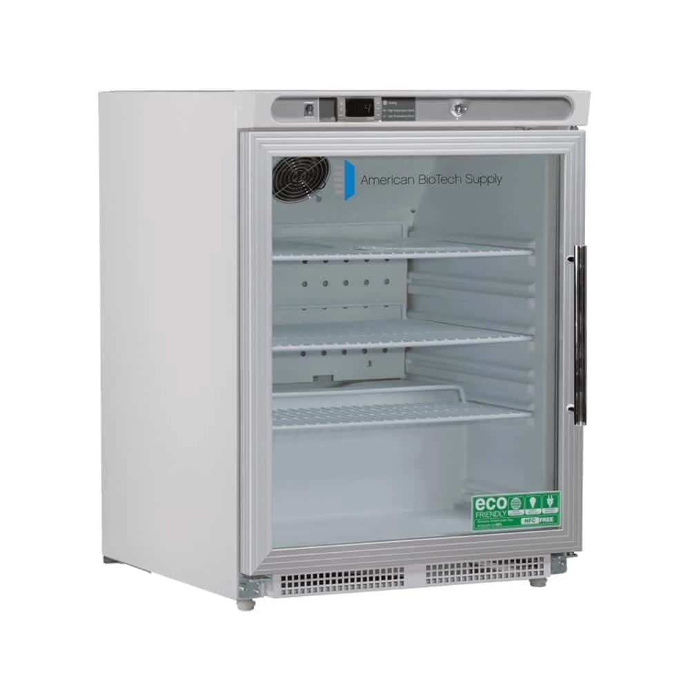 4.6 cu. ft. Premier Glass Door Undercounter Refrigerator Built-In, ADA, Left Hinged