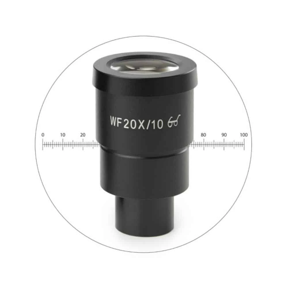 Euromex HWF 10x/20 mm eyepiece with micrometer