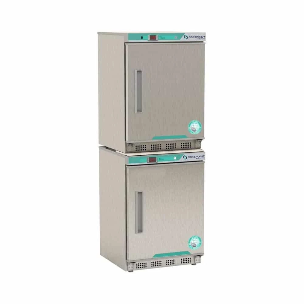 9 cu. ft. Corepoint Scientific™ White Diamond Series Refrigerator &amp; Freezer Combination