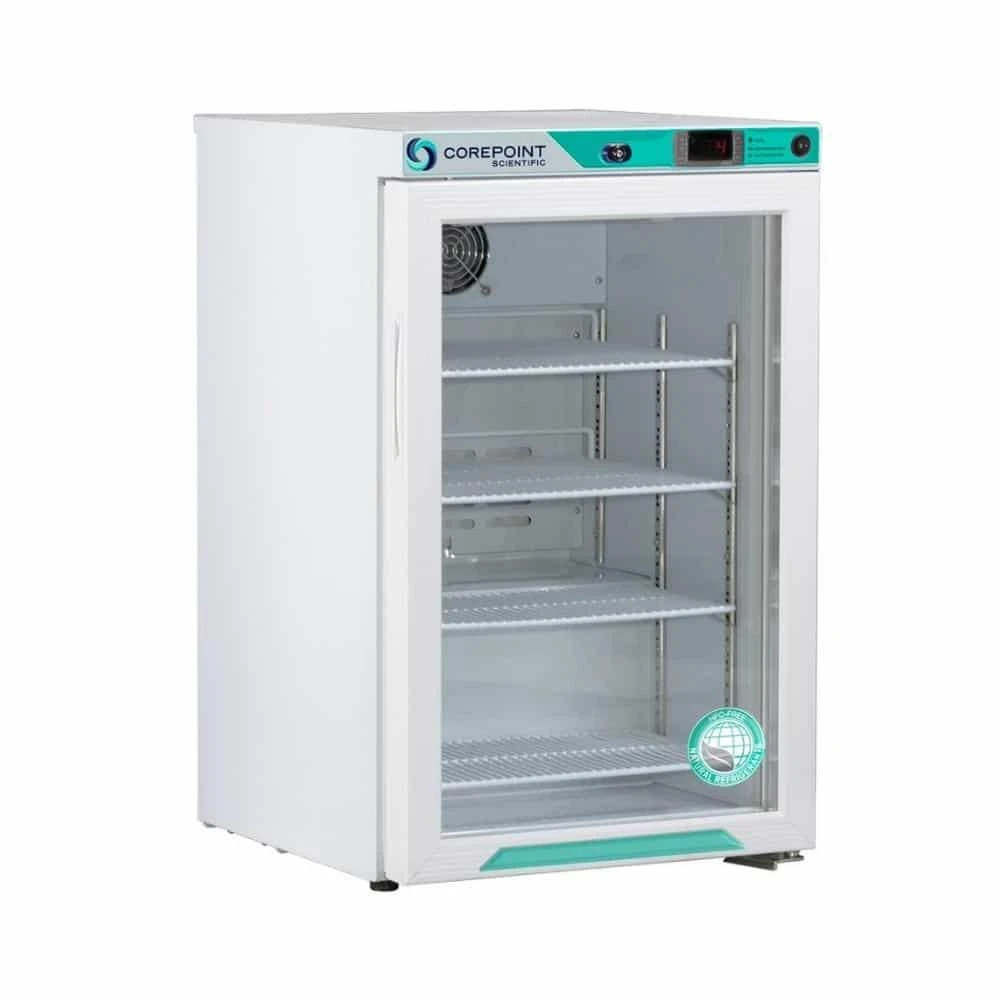 2.5 cu. ft. Corepoint Scientific™ White Diamond Series Undercounter Refrigerator Freestanding