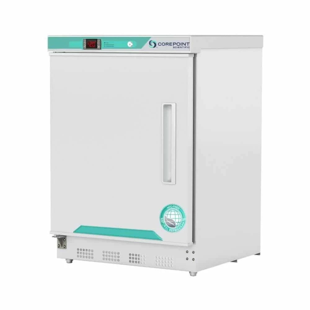 4.2 cu. ft Corepoint Scientific™ White Diamond Series Undercounter Freezer Built-In, Left Hinged