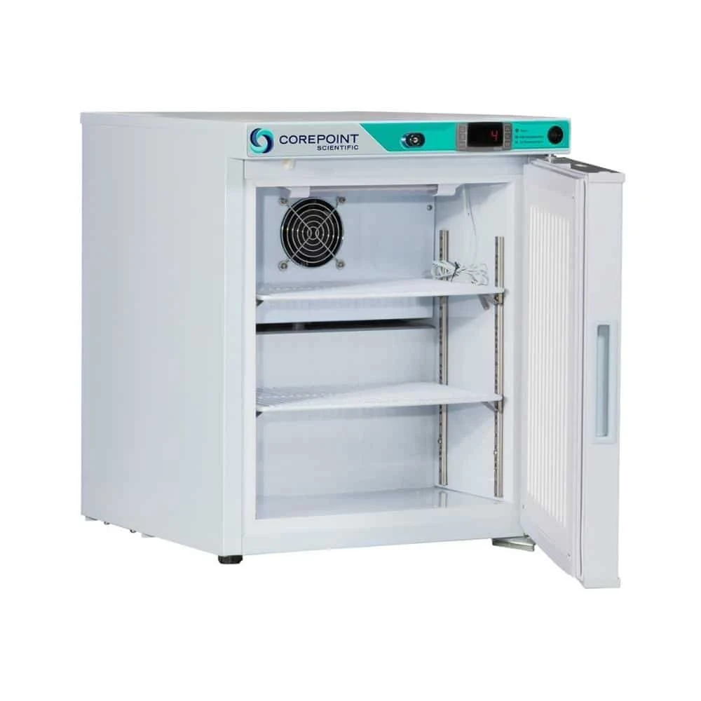 1 cu. ft. Corepoint Scientific™ White Diamond Series Countertop Refrigerator Freestanding
