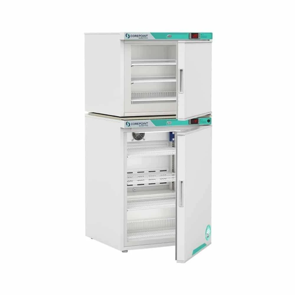 5.2 cu. ft. Corepoint Scientific™ White Diamond Series Refrigerator &amp; Freezer Combination