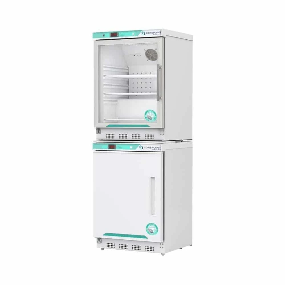 9 cu. ft. Corepoint Scientific™ White Diamond Series Refrigerator &amp; Freezer Combination, Left Hinged