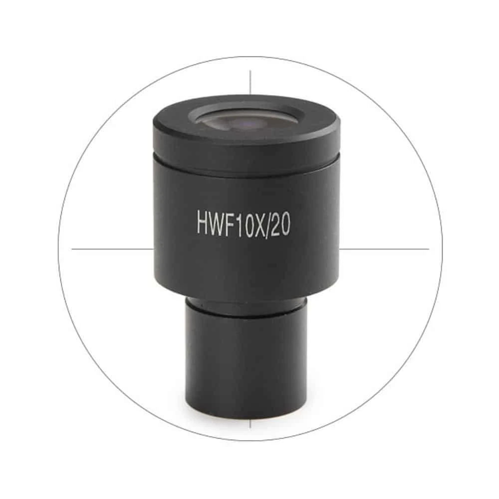 Euromex HWF 10x/20 mm eyepiece with 10/100 micrometer and cross hair for bScope, Ø 23 mm tube