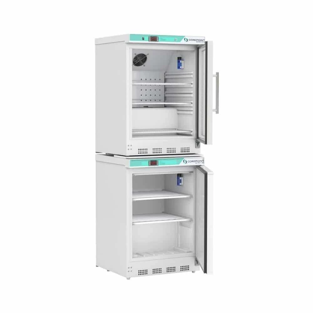 9 cu. ft. Corepoint Scientific™ White Diamond Series Refrigerator &amp; Freezer Combination