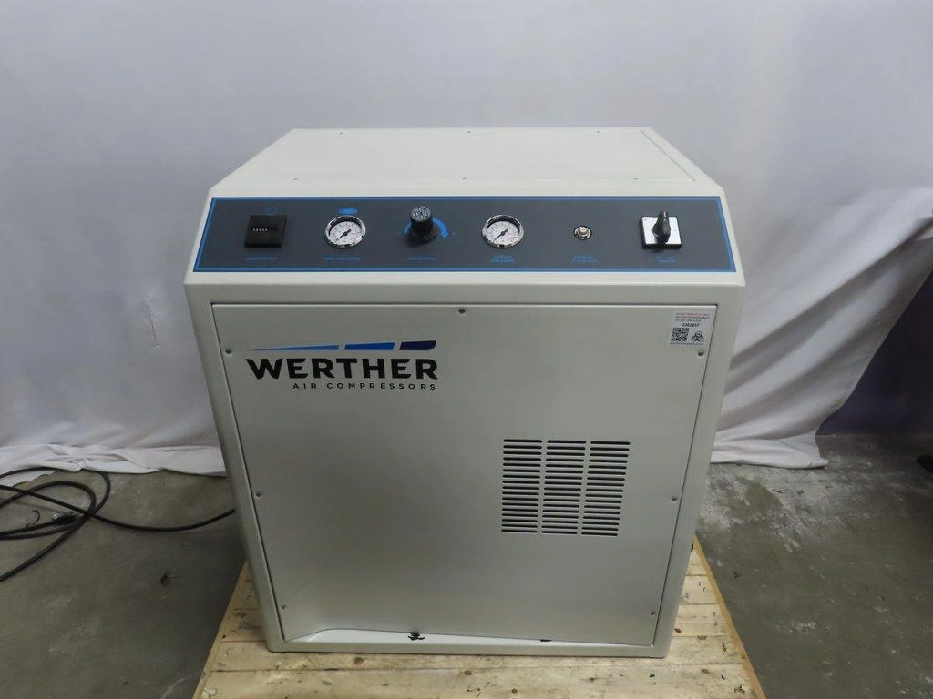 Werther 2/50/379D Air Compressor Facility Equipment Cosmetically Used USA - BB3362957