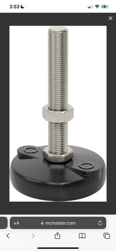 McMaster-Carr Cat# 6992K72, Bolt-Down swivel Level