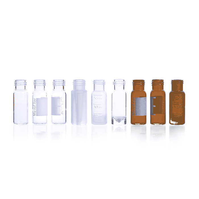 #09-1000 Vial, WHEATON® µL MicroLiter® 9-425 Screw Thread, 12 x 32mm, Clear, No Marking Spot, 100/Pk