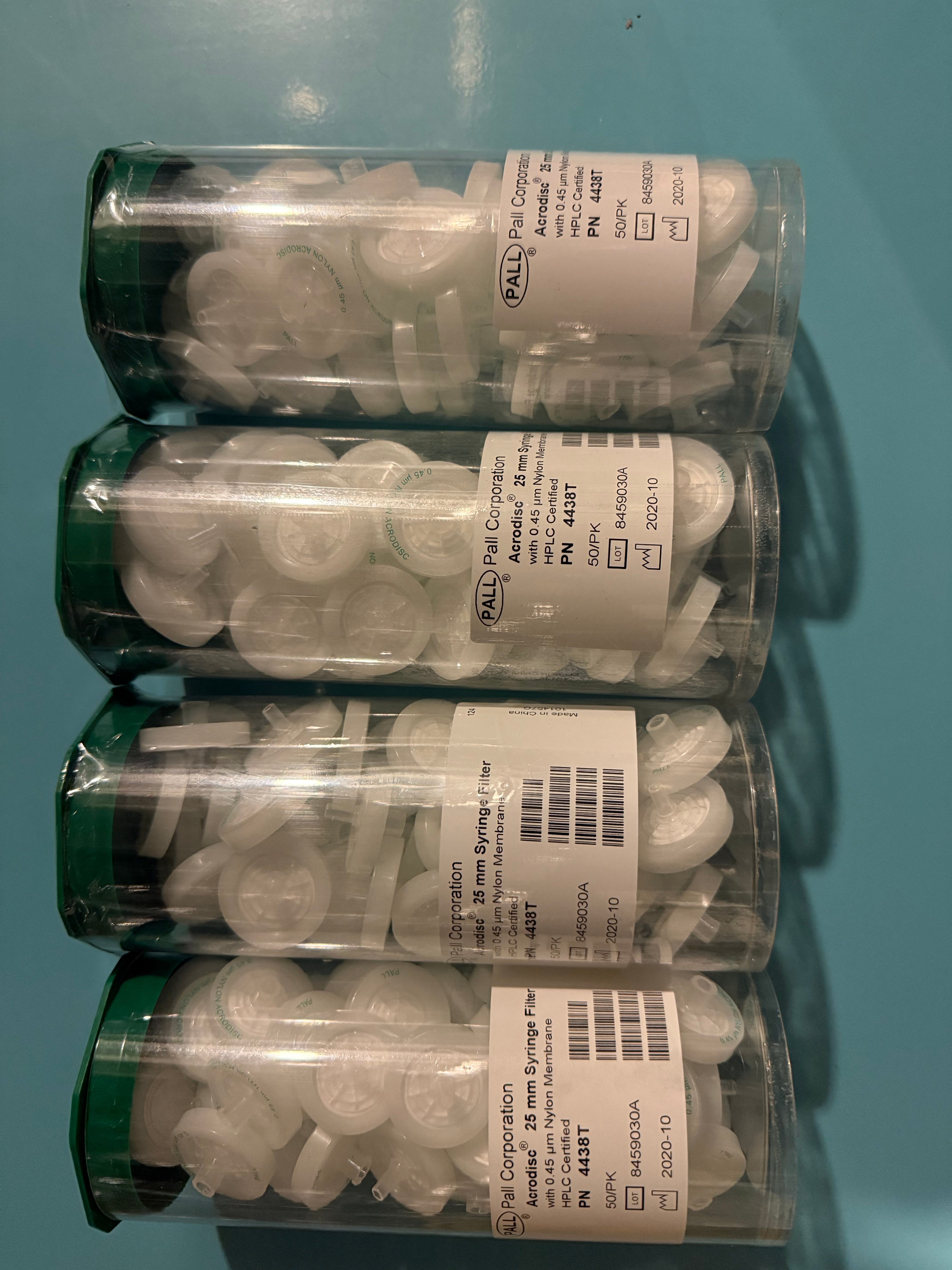 PALL Acrodisc 25mm Syringe Filter with 0.45 µm Nylon Membrane - QTY: 150, 3PK, 50/PK, P#4438T 