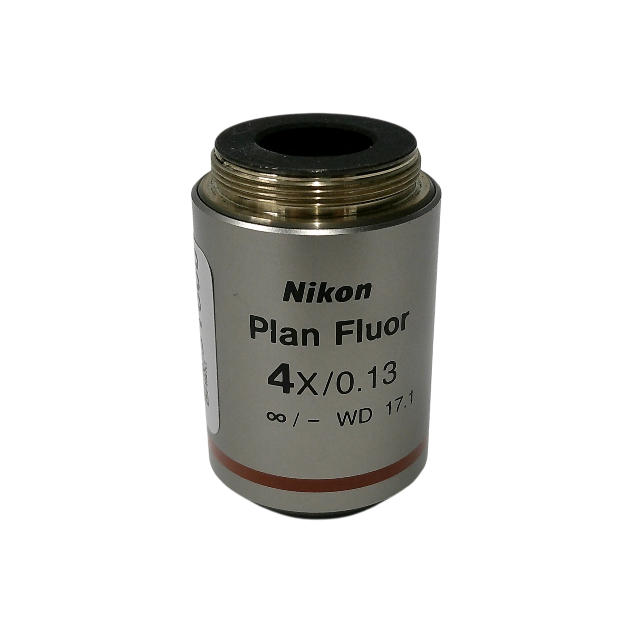 Nikon  Plan Fluor 4x/0.13 M25 Thread Size Microscope Objective