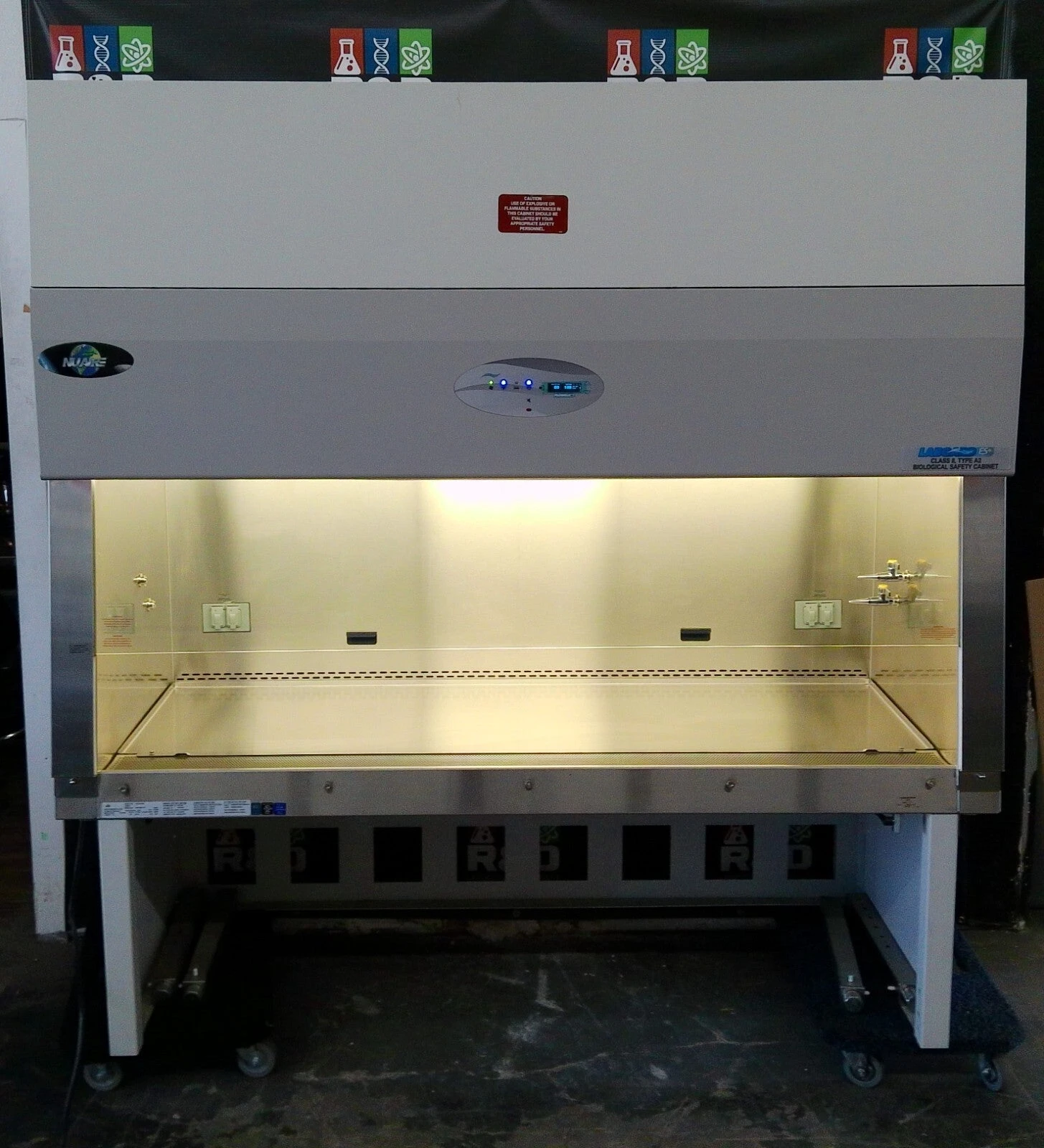 Nuaire 6ft NU-543-600 A2 Biosafety Cabinet w/UV &amp; Stand FULLY TESTED